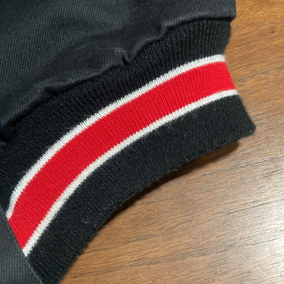 Jeff Hamilton San Francisco 49ers leather trim jacket XL - Picture 9 of 16